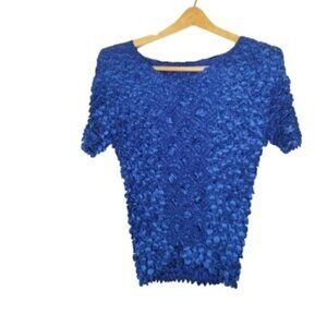 4/$25 NWT Coin Fashion Royal Blue Stretch Top